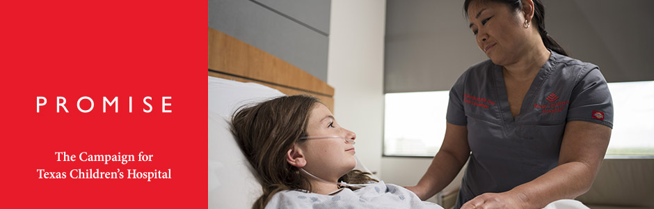 Promise: The Campaign for Texas Children's Hospital | Nurse with Patient
